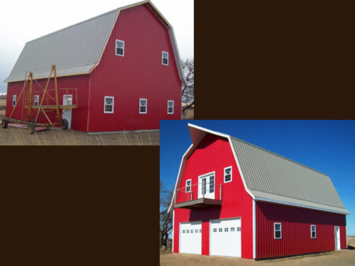 Picture 4 of 9, a picture of the red barn built by Overweg Construction